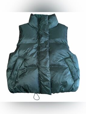 Beyond Yoga Big Cozy Puffer Vest Emerald Green Women’s XS